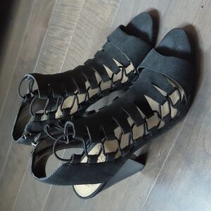 Vince Camuto Black Strappy Heels